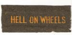 WWII 2nd Armored Hell on Wheels Patch Tab