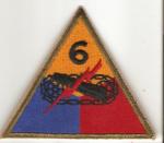 WWII 6th Armored Division Patch